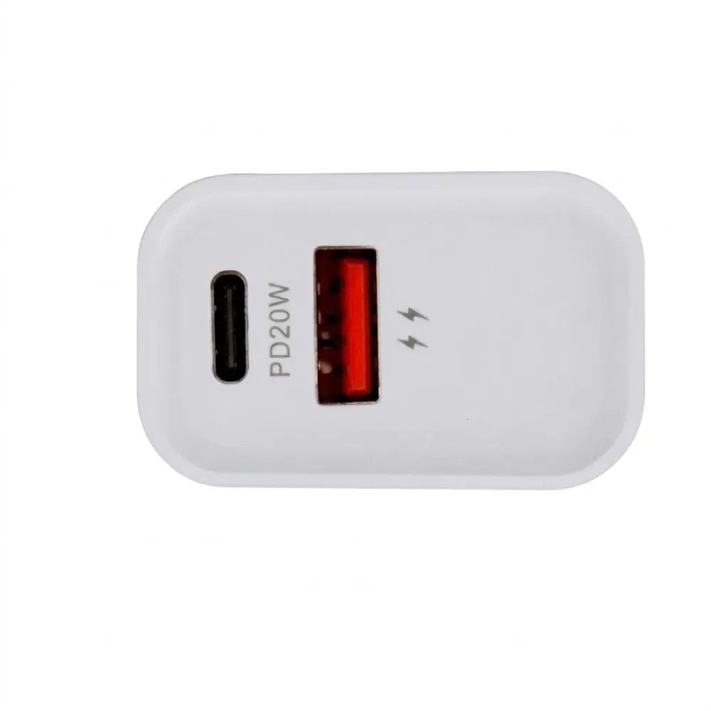 Cargador Ecopower EP-7045 USB-C/USB-A 30W Blanco