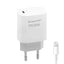 Cargador Ecopower EP-7060 Lightning/USB-C 20W Blanco