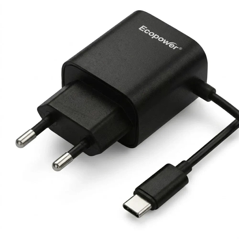 Cargador Ecopower EP-7067 USB-C/USB-A 10W Negro