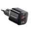 Cargador Essager ECTAC-HMB01-P USB-A/USB-C 20W Black