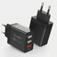 Cargador Essager ECTQC3-FBB01 3 USB-A 30W Black