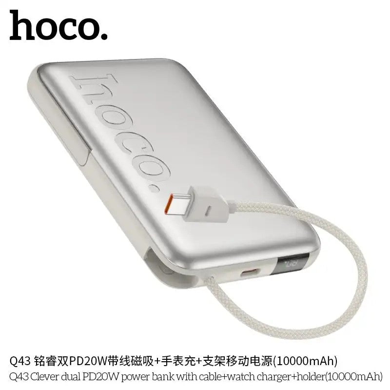 Cargador Hoco Q43 con Pantalla 10000mAh - Silver