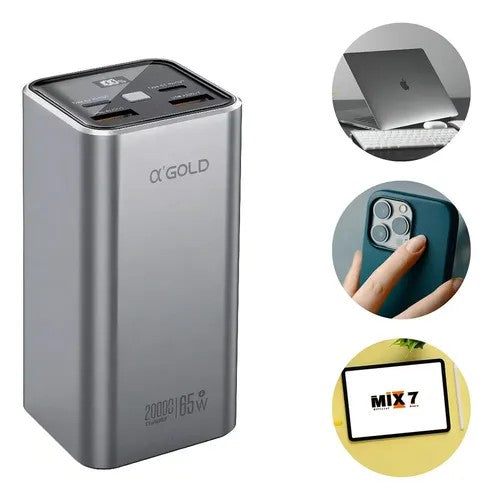 Cargador Portátil A'Gold Pro BTE-92 20000mAh 65W Blue
