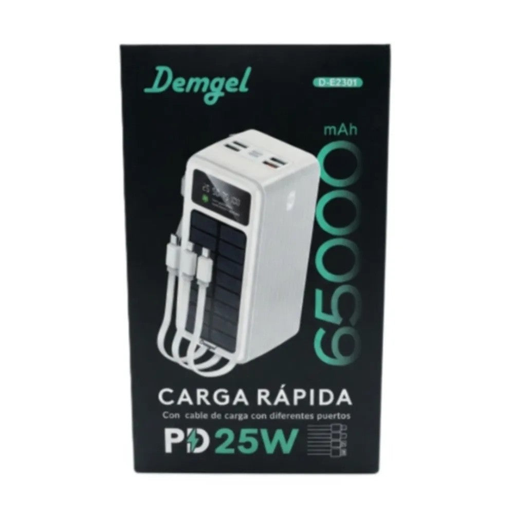Cargador Portátil Demgel D-E2301 65000mAh 25W Blanco