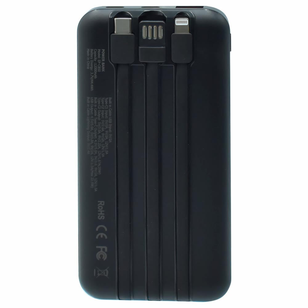 Cargador Portátil Ecopower EP-C801 12000mAh Negro