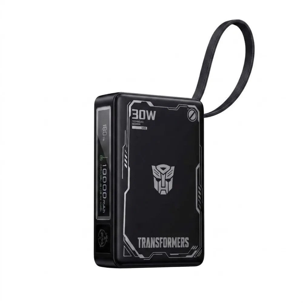 Cargador Portátil Transformers TF-D52 10000mAh con Cable Black