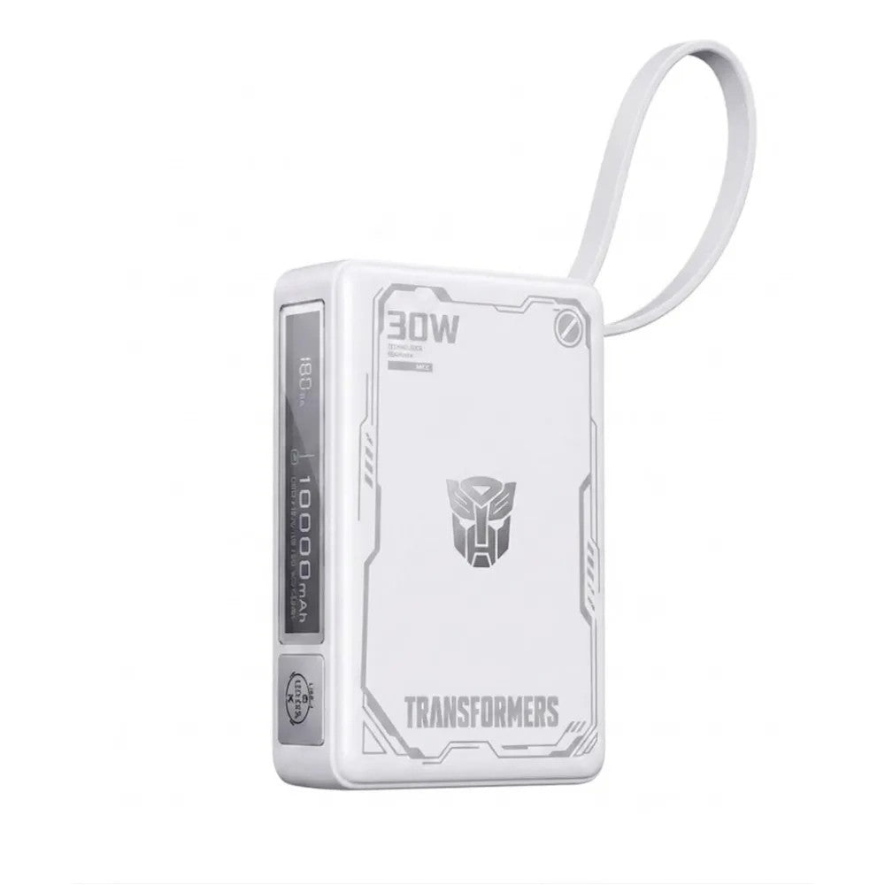 Cargador Portátil Transformers TF-D52 10000mAh con Cable White