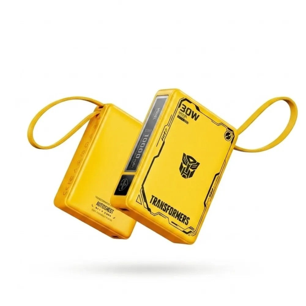 Cargador Portátil Transformers TF-D52 10000mAh con Cable Yellow