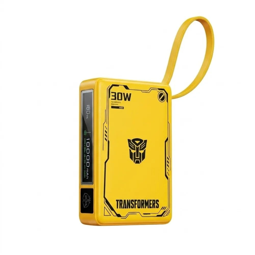 Cargador Portátil Transformers TF-D52 10000mAh con Cable Yellow