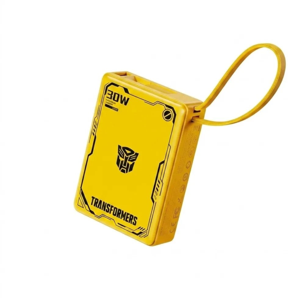 Cargador Portátil Transformers TF-D52 10000mAh con Cable Yellow