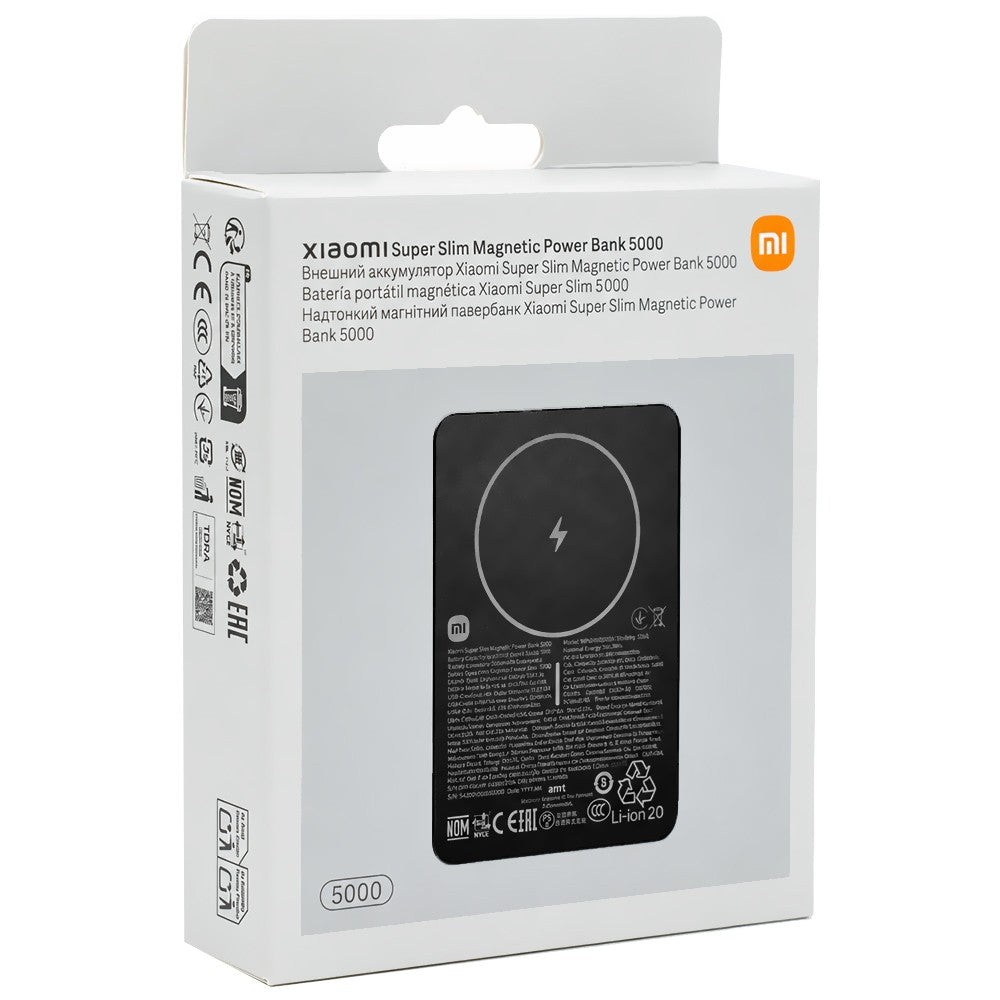 Cargador Portátil Xiaomi Super Slim Magnetic 5000mAh Black