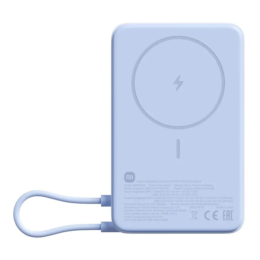 Cargador Portátil Xiaomi Wireless 10000mAh Blue