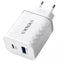 Cargador Satellite A-CC2001 USB-A/USB-C Blanco