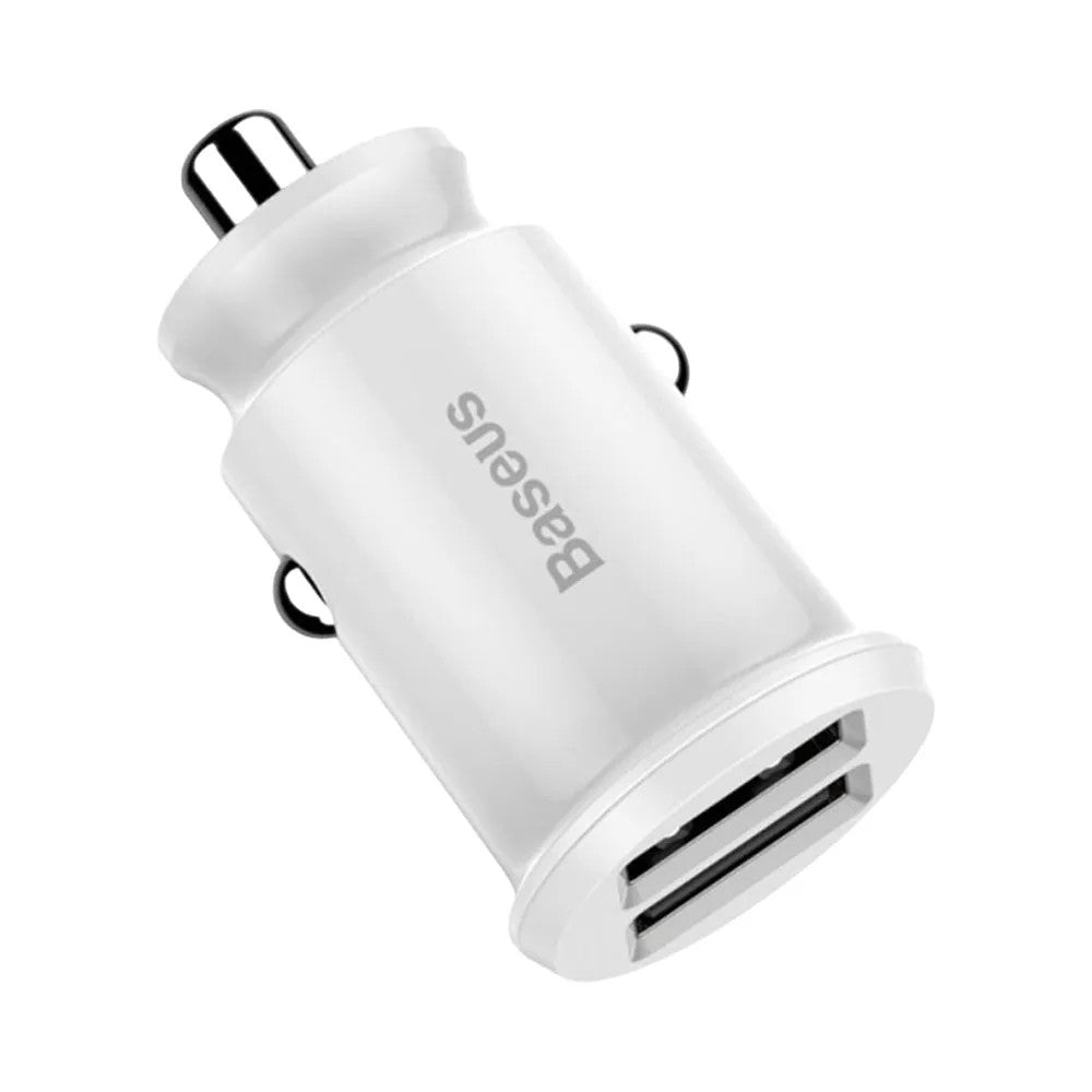 Cargador Vehicular Baseus CCALL-ML02 3.1A Dual USB White