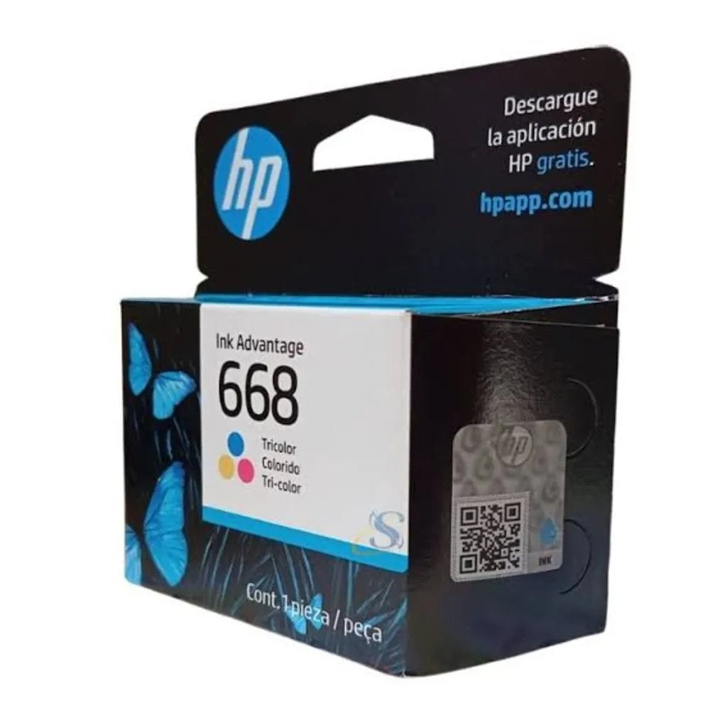 Cartucho de Tinta HP 668 Negro 3ml Único