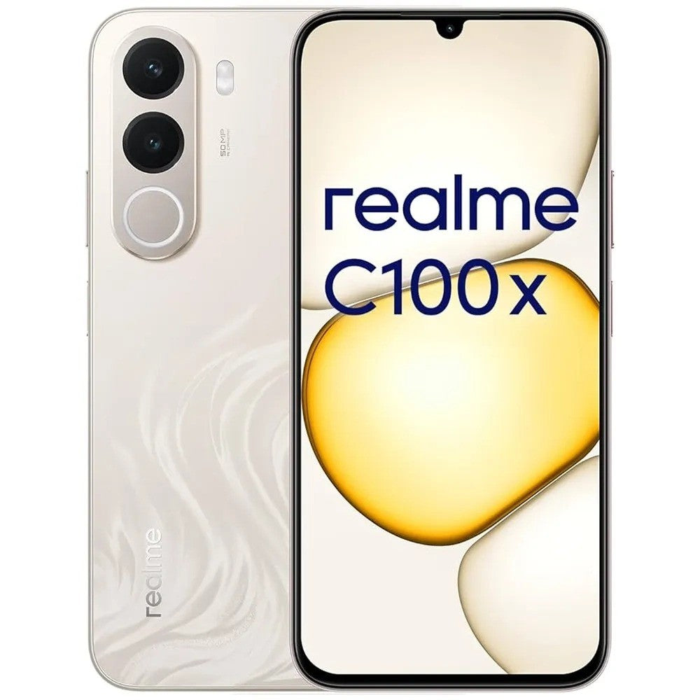 Celular Realme C100X RMX5366 6.8" DS LTE NFC 4/256GB Golden Coast