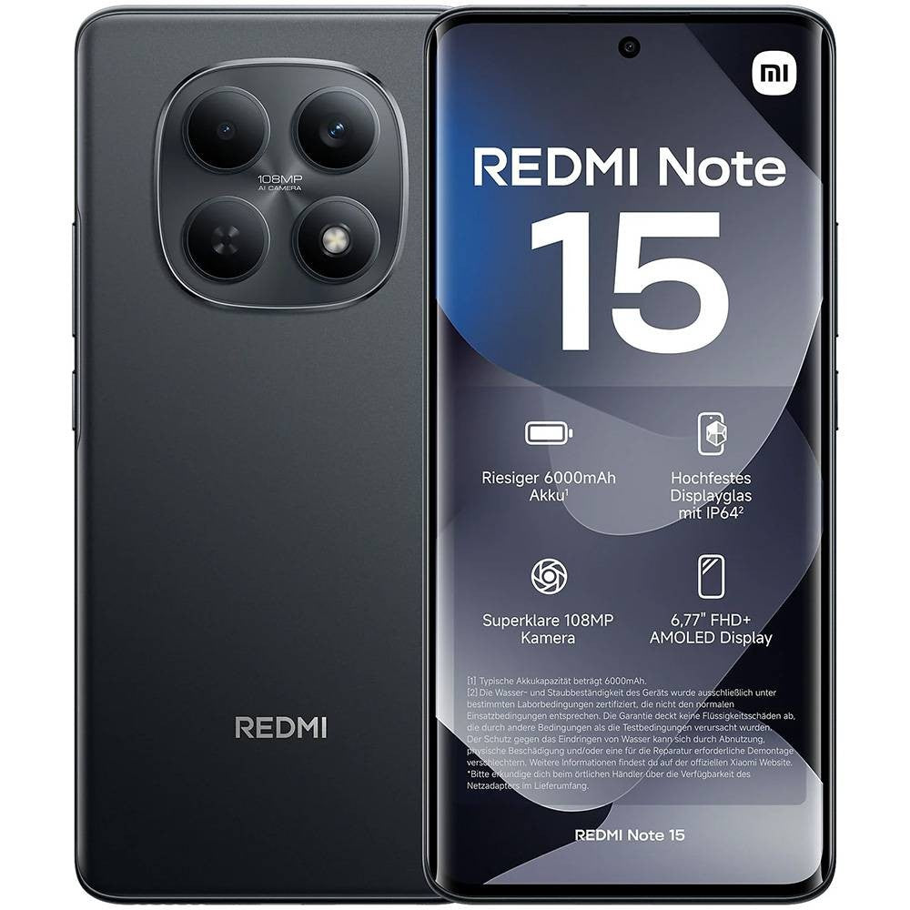 Celular Xiaomi Redmi Note 15 6.77" DS LTE 8/256GB Black
