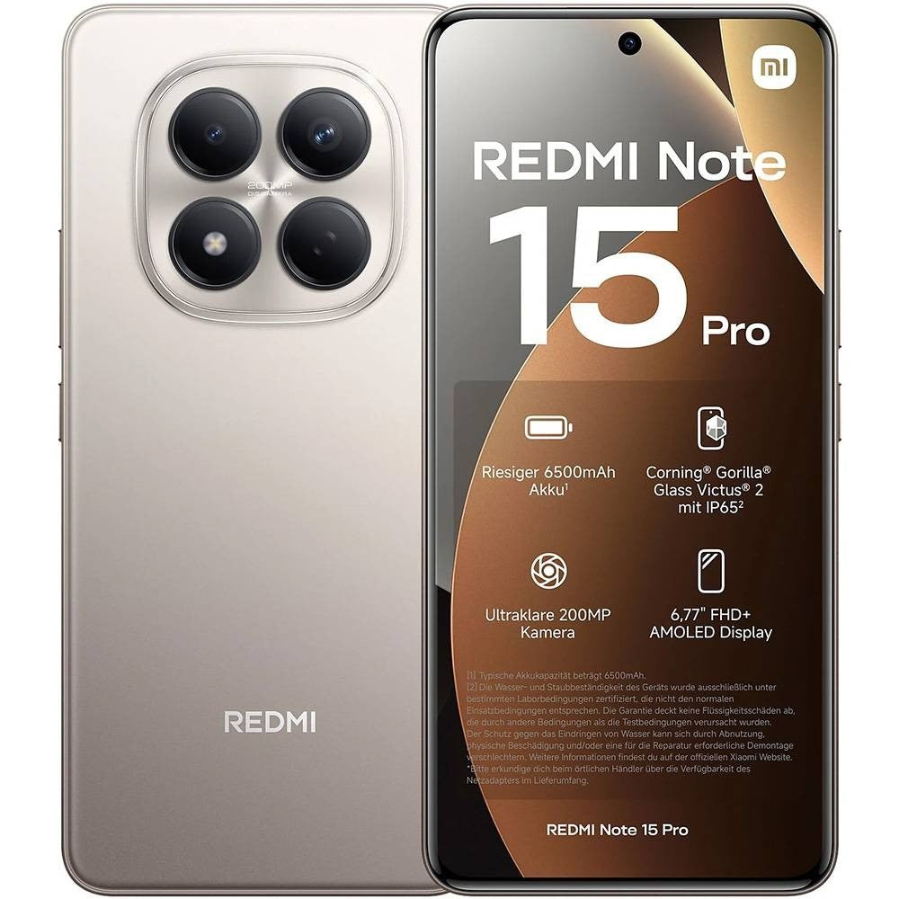 Celular Xiaomi Redmi Note 15 Pro 6.77" DS LTE 8/256GB Titanium
