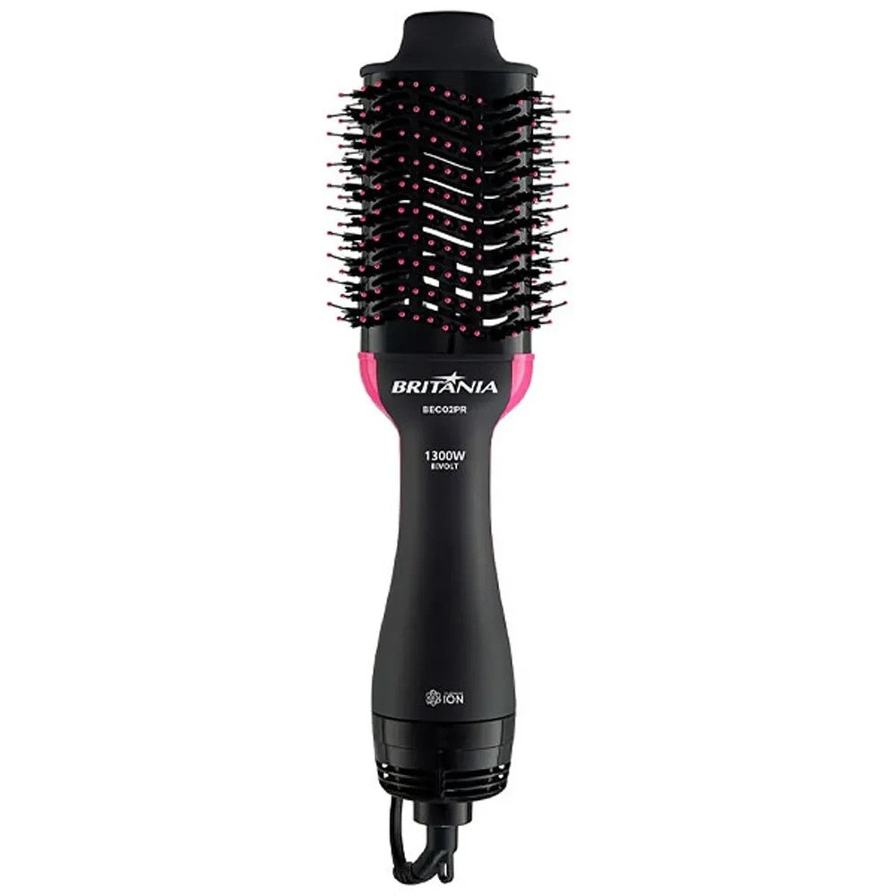 Cepillo Secador Britania BEC02PR 1300W Bivolt Negro/Rosa