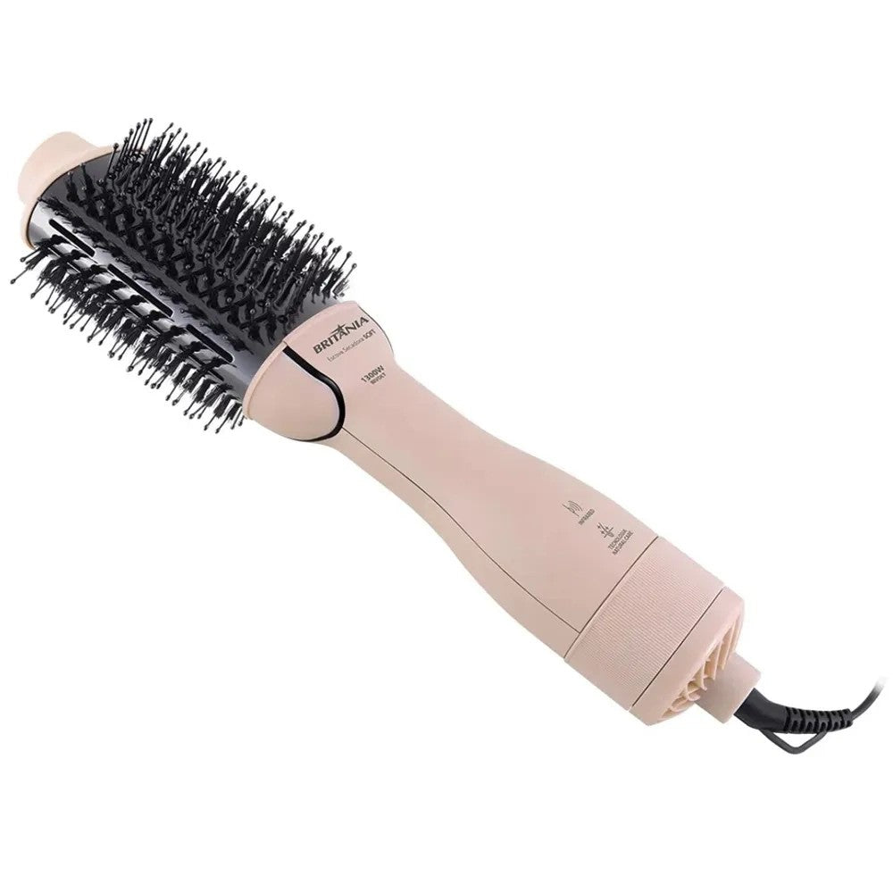 Cepillo Secador Britania BEC07R 1300W Bivolt Rosa/Negro