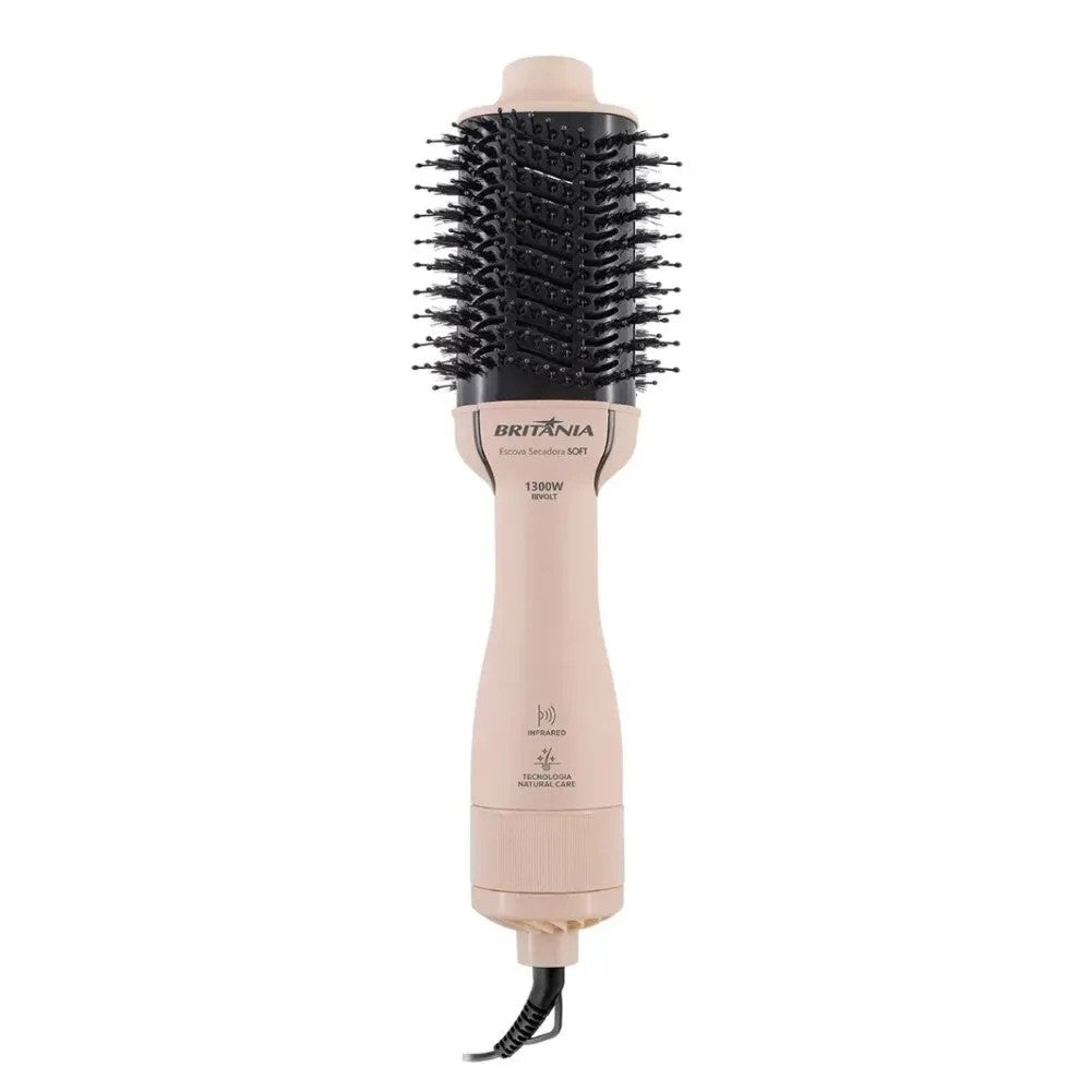 Cepillo Secador Britania BEC07R 1300W Bivolt Rosa/Negro