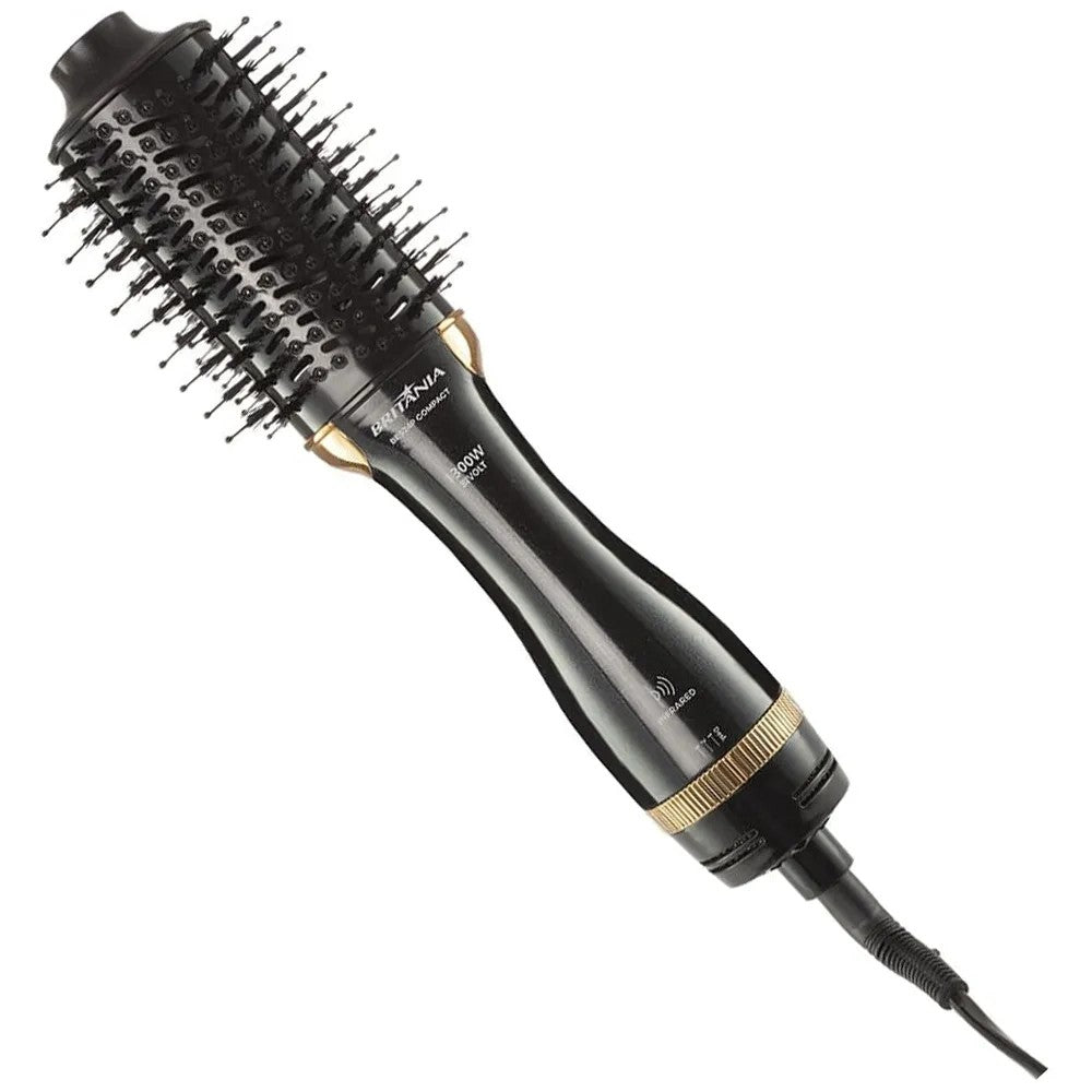 Cepillo Secador Britania BES24P 1300W Bivolt Negro/Dorado