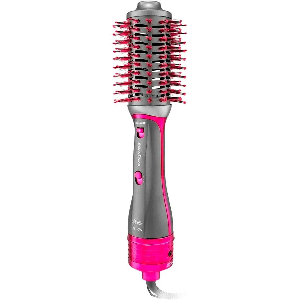 Cepillo Secador Britania BES26SR 1300W Bivolt Gris/Rosa