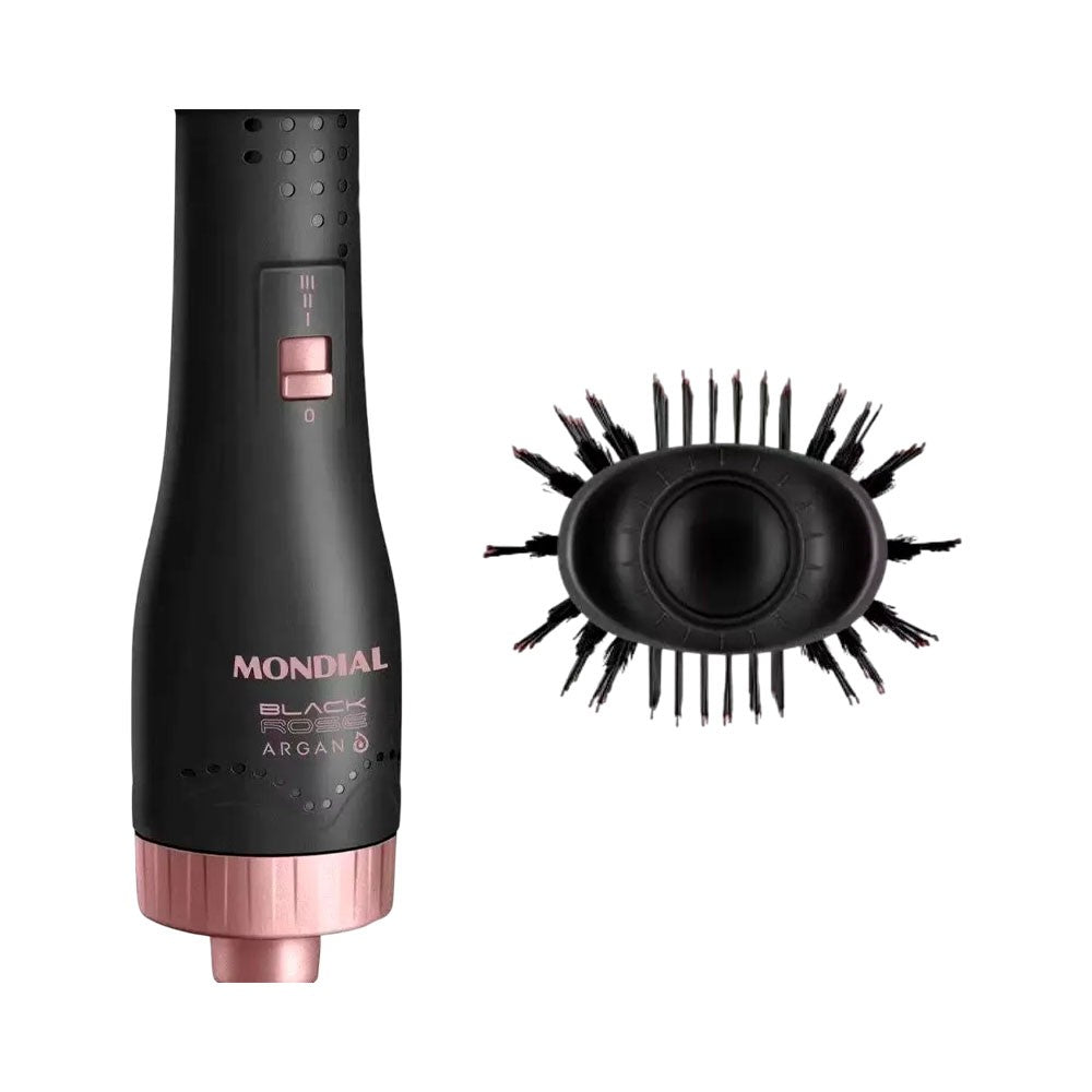 Cepillo Secador Mondial ES-14-BI Black Rose 1200W Bivolt Único