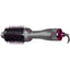 Cepillo Secador Quanta QTES6000N 2 en 1 1300W con Soporte Bivolt Gris/Rosa