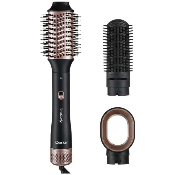 Cepillo Secador Quanta QTKCS9000 Kit 1200W 220V Negro/Rose