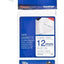 Cinta Brother TZe-FA3 de Tela 12mm Azul sobre Blanco Único