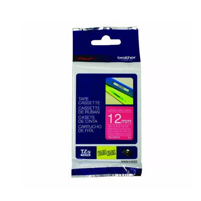 Cinta Brother TZe-MQP35 12mm Blanco sobre Fucsia Único