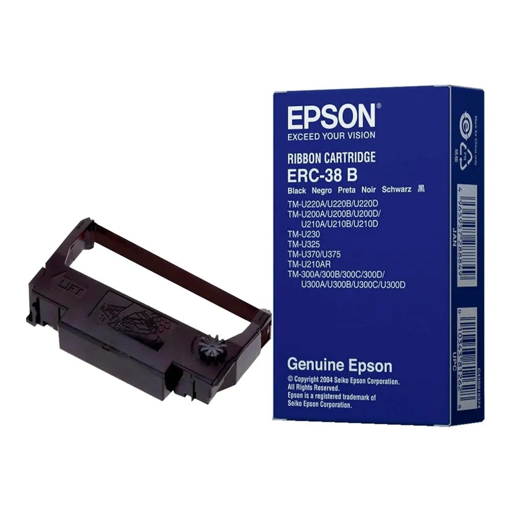 Cinta Epson ERC-38B Negro para TM-U220/TM-U300 Único