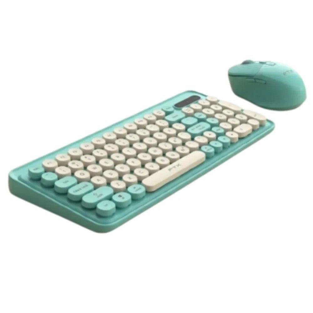 Combo Teclado y Mouse Inalámbrico FTX FTXGK02 Portugués Verde