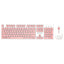 Combo Teclado y Mouse Inalámbrico FTX FTXGK600 Español Blanco/Rosa