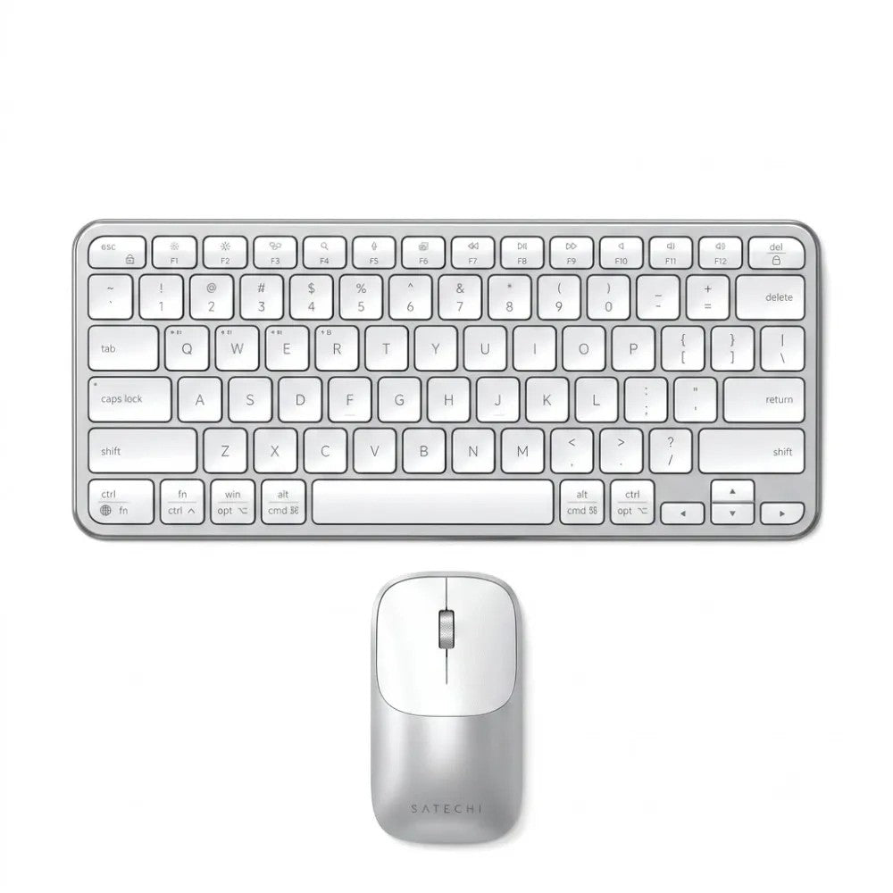 Combo Teclado y Mouse Inalámbrico Satechi Slim CEX1 Inglés Silver