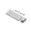 Combo Teclado y Mouse Inalámbrico Satechi Slim CEX1 Inglés Silver