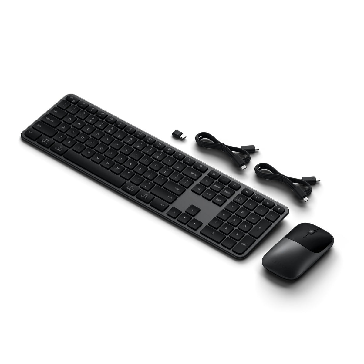 Combo Teclado y Mouse Inalámbrico Satechi Slim CEX3 Inglés Space Black