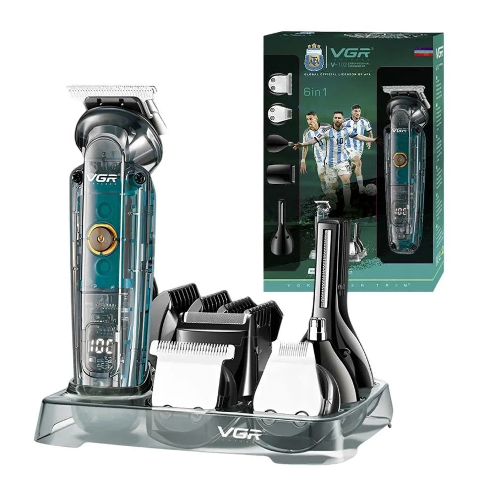 Cortadora de Pelo VGR V-102 6 en 1 Verde