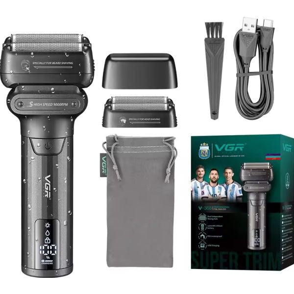 Cortadora de Pelo VGR V-368 USB Recargable Black