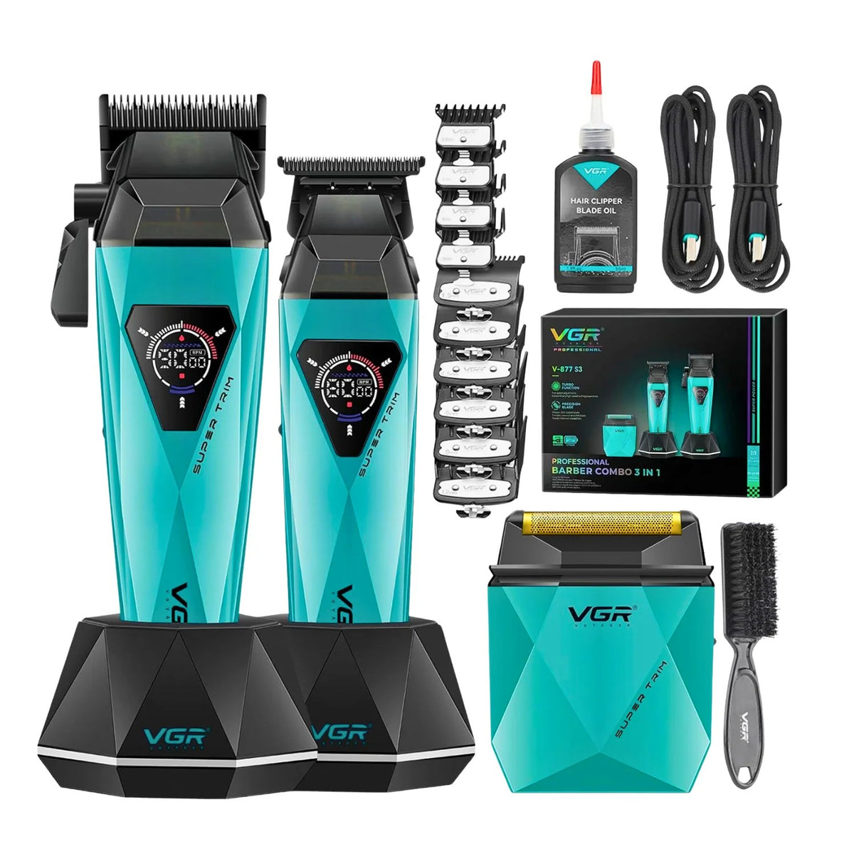 Cortadora de Pelo VGR V-877 S3 Kit Único