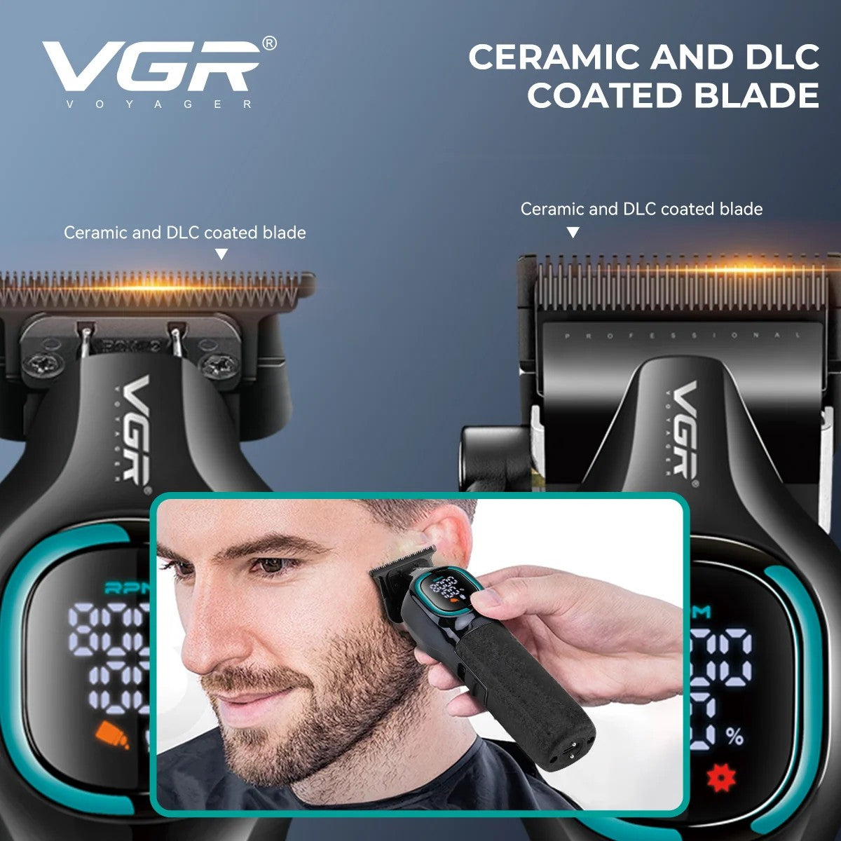 Cortadora de Pelo VGR V-886 S3 Kit Único