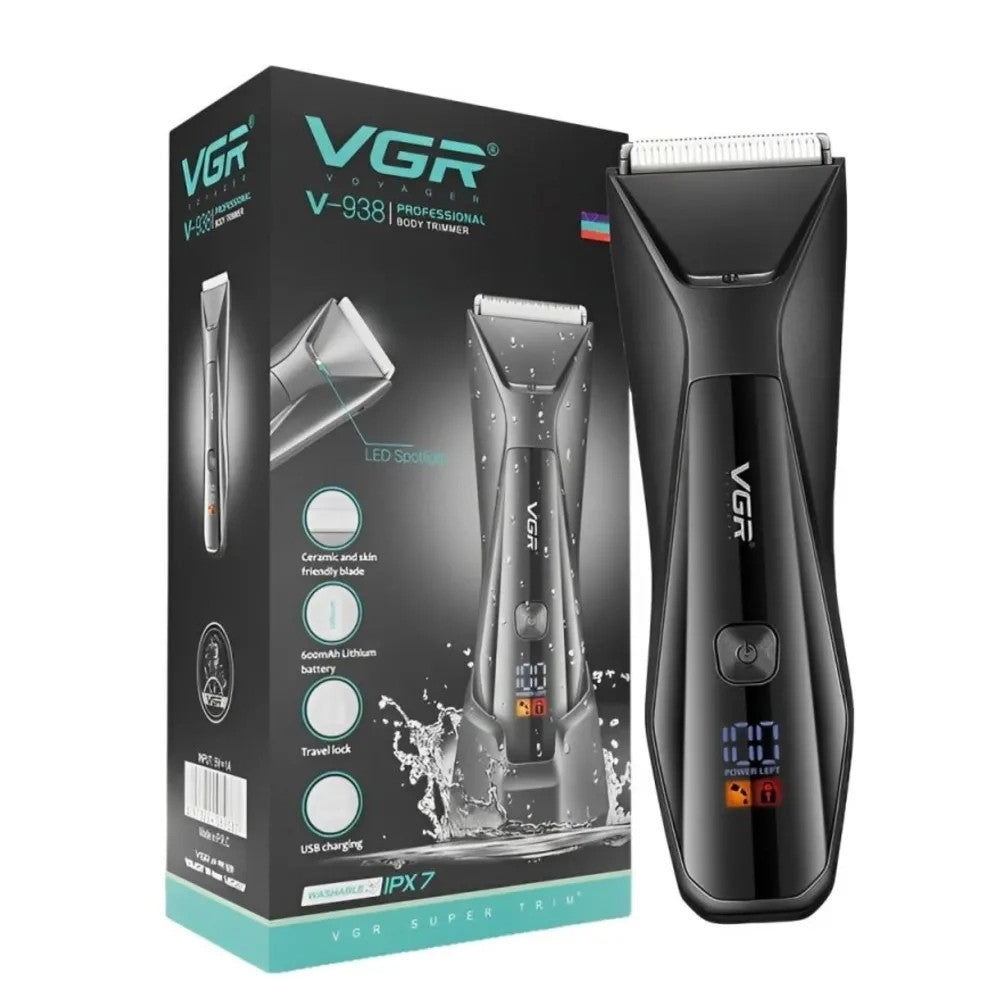 Cortadora de Pelo VGR V-938 USB Recargable Black