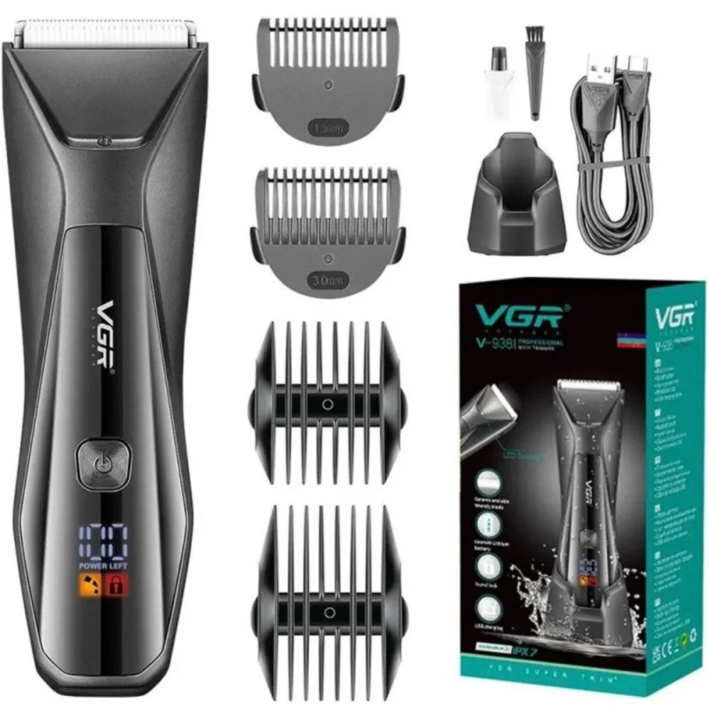 Cortadora de Pelo VGR V-938 USB Recargable Black