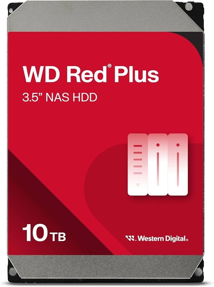 Disco Duro WD Red Plus NAS 10TB 3.5" SATA 7200RPM Único