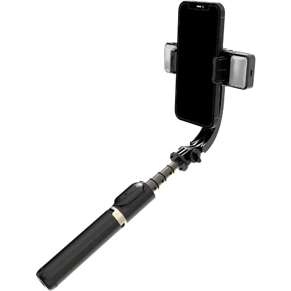 Estabilizador para Celular Smart Vision Q08D con Bastón Selfie y Trípode Black