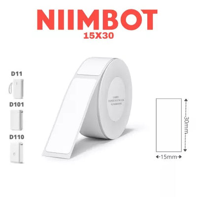Etiqueta Térmica Niimbot D11 15x50mm Blanco 125 Unidades Único