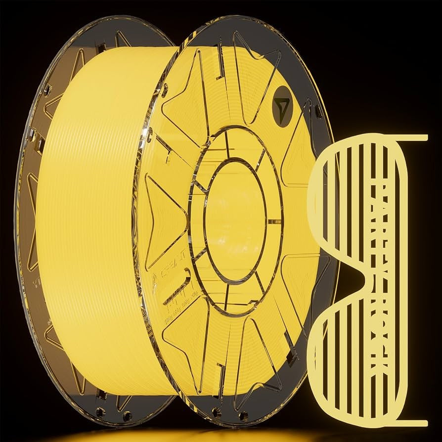 Filamento Creality Luminous PLA 1.75mm 1kg Yellow