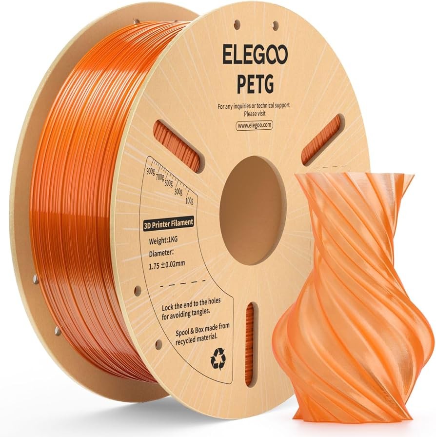 Filamento Elegoo PETG 1.75mm 1kg Orange