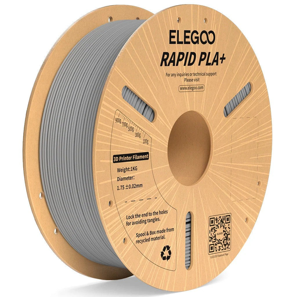 Filamento Elegoo Rapid PLA+ 1.75mm 1kg Grey